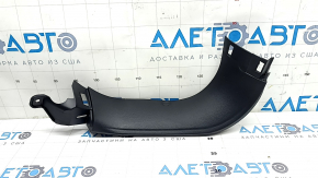 Upper left tailgate trim for Jeep Compass 17-24, black, with plug, plastic turned white