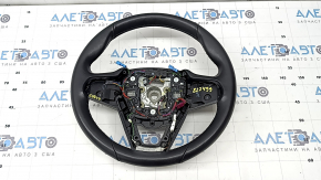 BMW X7 G07 19-22 black leather steering wheel with heated paddle shifters, driving assist, Sport, with wiring, dented