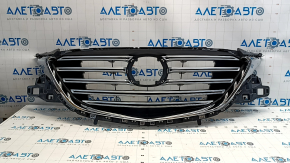 Mazda CX-9 16-20 radiator grille without emblem, with chrome inserts, under the podium