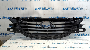 Mazda CX-9 16-20 radiator grille without emblem, with chrome inserts, under the podium