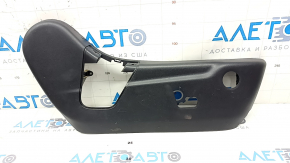 Right side passenger seat trim for a Jeep Grand Cherokee WK2 11-22, black, electrically powered, scratches, and wear.