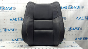 Upper passenger seat trim for a Jeep Grand Cherokee WK2 16-17, black leather, heated, dents, scratches, needs cleaning