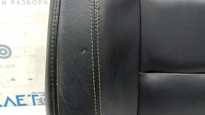 Upper passenger seat trim for a Jeep Grand Cherokee WK2 16-17, black leather, heated, dents, scratches, needs cleaning