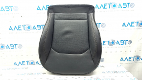 Driver's seat lower trim for a Jeep Compass 23, black leather with perforations and brown stitching, heated, dents, needs cleaning