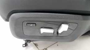 Rear seats, 2nd row, left, BMW X7 G07 19-22, without airbag, electric, heated, leather, black, with seat belt, shot, dented