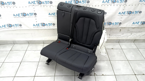 Rear seats, 2nd row, left, BMW X7 G07 19-22, without airbag, electric, heated, leather, black, with seat belt, shot, dented
