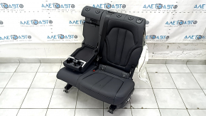 Rear seats, 2nd row, left, BMW X7 G07 19-22, without airbag, electric, heated, leather, black, with seat belt, shot, dented