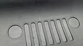 Jeep Compass 17-24 lower tailgate trim is black, scratches, plastic on the mount has turned white, plastic has turned white