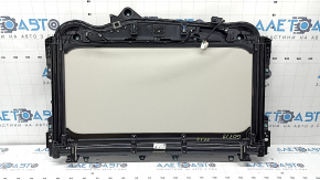 Rear panoramic window mechanism for BMW X7 G07 19-25 frame with curtain, Elfenbein-Weiss