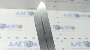 Front left door sill insert for BMW X7 G07 19-24, chrome with backlight, scratches