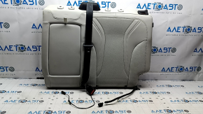 Rear seat, 2nd row, upper left, Ford Mustang Mach-E 21-23, without airbag, gray leather, with belt, with armrest