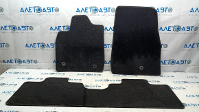 Set of floor mats for Ford Mustang Mach-E 21-24, black, cloth, for cleaning