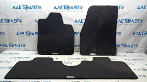Set of floor mats for Ford Mustang Mach-E 21-24, black, cloth, for cleaning
