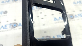 Jeep Compass 22-25 rear center console trim, black, glossy, scratches