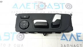 BMW X7 G07 19-25 driver's seat control with lumbar and side support, Sport, black with chrome, crack, broken mount