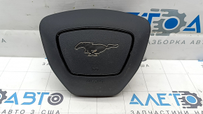 Black steering wheel airbag for the driver's side of the Ford Mustang Mach-E 21-23 with a black emblem
