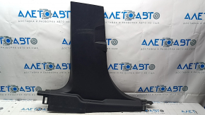 Ford Mustang Mach-E 21-23 black, worn center pillar trim, lower left