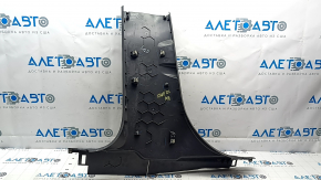Ford Mustang Mach-E 21-23 black, worn center pillar trim, lower right