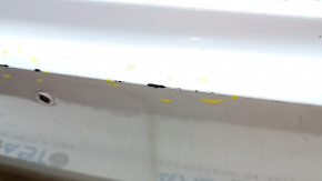 Rear bumper, bare, Ford Mustang Mach-E 21-23, white, A3, for parking sensors, scratches, broken mount