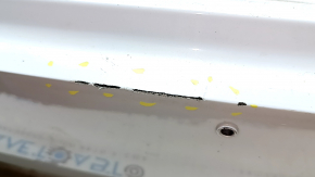 Rear bumper, bare, Ford Mustang Mach-E 21-23, white, A3, for parking sensors, scratches, broken mount