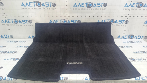 Nissan Rogue 21-25 black trunk mat for 2 rows, scuffed, cracked