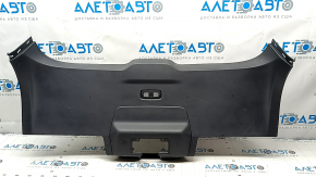 Lower tailgate trim for a 2021-23 Ford Mustang Mach-E, black, without cap, scratched