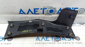 Rear left door sill plate for Ford Mustang Mach-E 21-23, black, worn