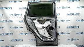 Rear left door assembly for Honda CRV 17-22 silver NH830M, tinted, with a bumper