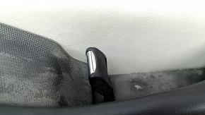 Black door panel, front right, Ford Mustang Mach-E 21-23, gray leather insert, black leather armrest, Bang & Olufsen, with handle, scratches