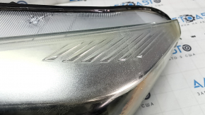 Left front headlight assembly for Ford Escape MK3 17-19, halogen, light, with bracket, sand, for polishing