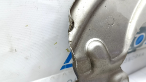 The front left brake disc cover of the Ford Mustang Mach-E 21-23 is dented.