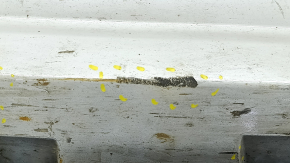 Left side step sill for BMW X7 G07 19-25, white, dented, torn, scratched, broken mount