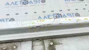 Left side step sill for BMW X7 G07 19-25, white, dented, torn, scratched, broken mount