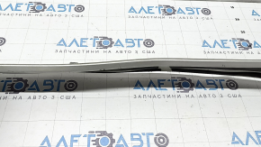 Left side step sill trim for BMW X7 G07 19-25, black with chrome, bent, scratches