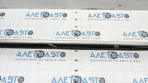 Left side step sill trim for BMW X7 G07 19-25, black with chrome, bent, scratches