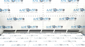 Right side step sill trim for BMW X7 G07 19-25, black with chrome, dented