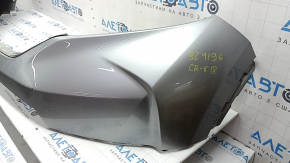 Bare front bumper for Honda CRV 17-19, silver, scratches, pinched, cracks in fasteners