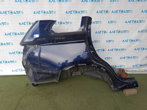 Quarter wing rear right Mitsubishi Outlander 14-20 blue, on the body, bumps