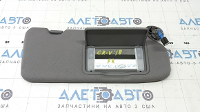 Right visor Honda CRV 17-19 gray, with backlight