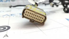Wiring for the front bumper of the 2021-2023 Ford Mustang Mach-E for parking sensors, radar, and a camera