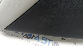 Rear left door panel for Honda CRV 17-22, black, gray leather armrest, gray leather insert, wood molding, with a tweeter, with a handle, worn, needs cleaning