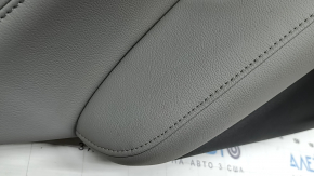 Rear left door panel for Honda CRV 17-22, black, gray leather armrest, gray leather insert, wood molding, with a tweeter, with a handle, worn, needs cleaning