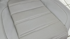 Left rear seat for Honda CRV 17-19, gray leather, perforated, with armrest, dry-cleanable, dented, water contact