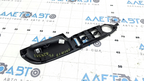 Front left window control trim for Ford Escape MK3 13-19, black with chrome, scratches