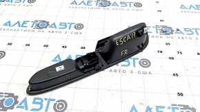 Front right window lift control trim for Ford Escape MK3 13-19, chrome structure, scratches