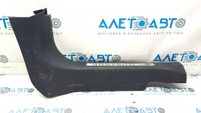 Front right door sill plate for Ford Mustang Mach-E 21-23, black, with insert, scratches, needs cleaning