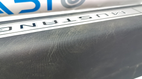 Front right door sill plate for Ford Mustang Mach-E 21-23, black, with insert, scratches, needs cleaning
