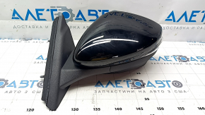Left side mirror assembly for Ford Mustang Mach-E 21-23, 16+1 pins, black, turn signal, heated, backlight, auto-folding, camera, BSM