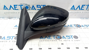 Left side mirror assembly for Ford Mustang Mach-E 21-23, 16+1 pins, black, turn signal, heated, backlight, auto-folding, camera, BSM