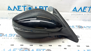 Right side mirror assembly for Ford Mustang Mach-E 21-23, 16+1 pins, black, turn signal, heated, backlit, auto-folding, camera, BSM